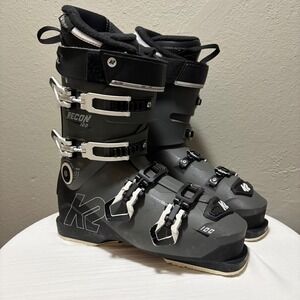 K2 Recon 100 MV Men Ski Boots Size 27.5 314mm All Mountain Powerlite Alpine Gray